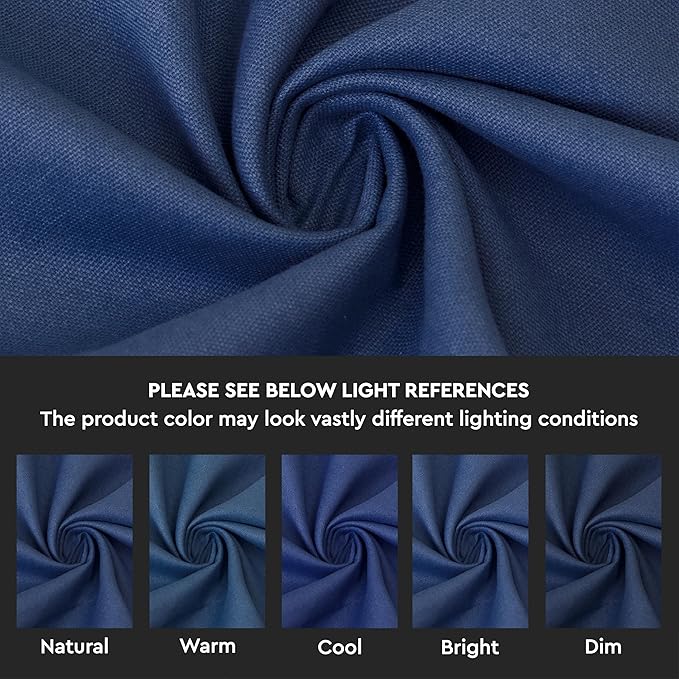 Encasa XO Cotton Throw Pillow Covers 84 TC Set Of 2 I 16X16 In (40X40 Cm) - Cobalt Blue I No Insert I Plain Square Pillowcases I Machine Washable | Indoor Use Only - Image 3